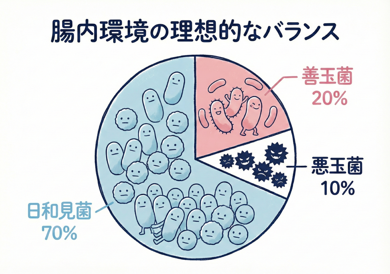 腸内環境の理想的なバランス