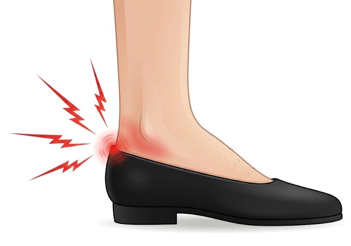 かかとが痛い図