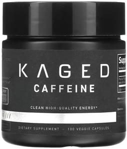 今は購入できない愛用品。販売終了前に12個くらい買いだめした（Kaged, ピューキャフ、カフェイン、ベジカプセル100粒 (販売終了商品)）